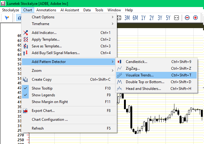 Add Trend Visualizer menu option