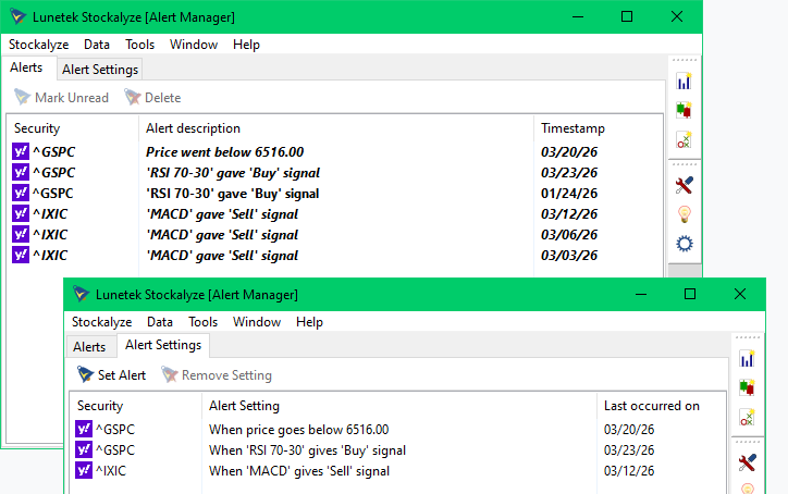 Alert System Screenshot