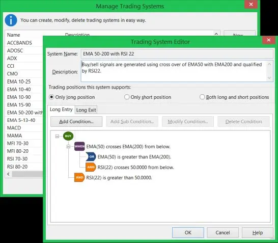 Trading Systems Screenshot
