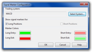 Signal Marker Configuration dialog